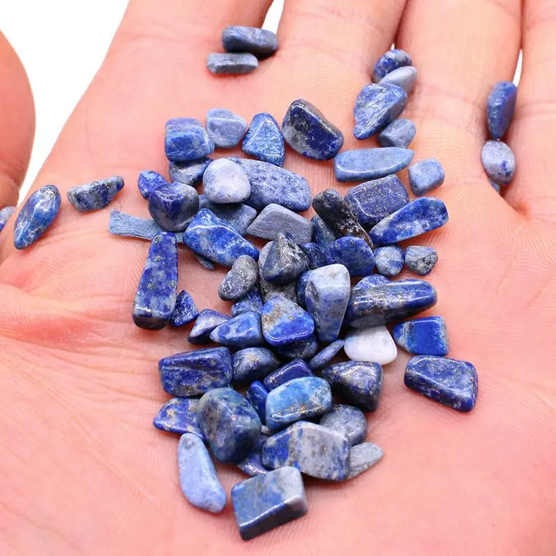 100g  Natural Optimized Lapis Lazuli Gravel Crystals And Mineral Stones Healing Home Decoration Fish Tank Decor