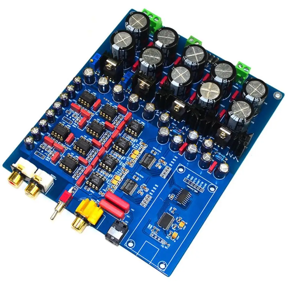 Dual-chip PCM1794 AK4113 JRC5532 NE5534 DAC Decoder supports Optical Fiber Coaxial USB Input