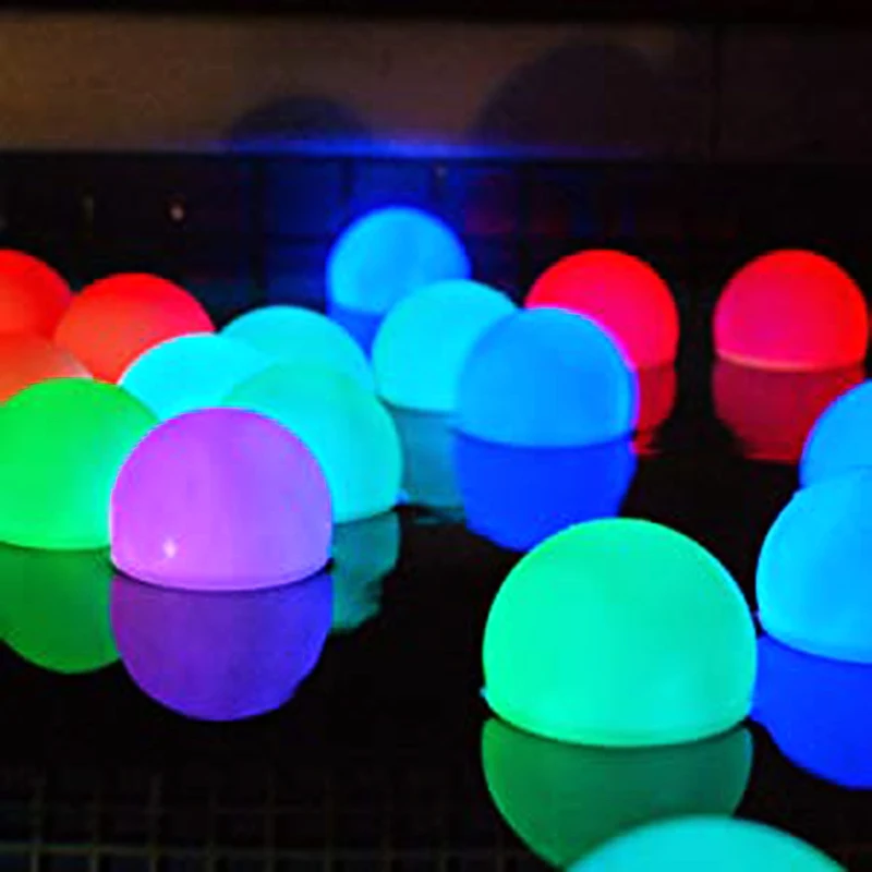 Floating Pool Lights Waterproof LED Ball Light RGB Color Changing Light Up Balls for Pool Pond Party Holiday Home Decor 8CM