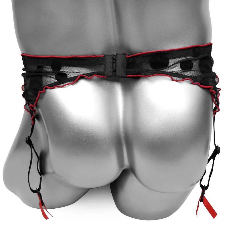 سيسي الدانتيل الرباط حزام بوكا نقطة مثير خمر عالية الخصر مثير ملابس داخلية للرجال الأربطة شبكة الملابس الداخلية تخزين الحمالات الحمالات