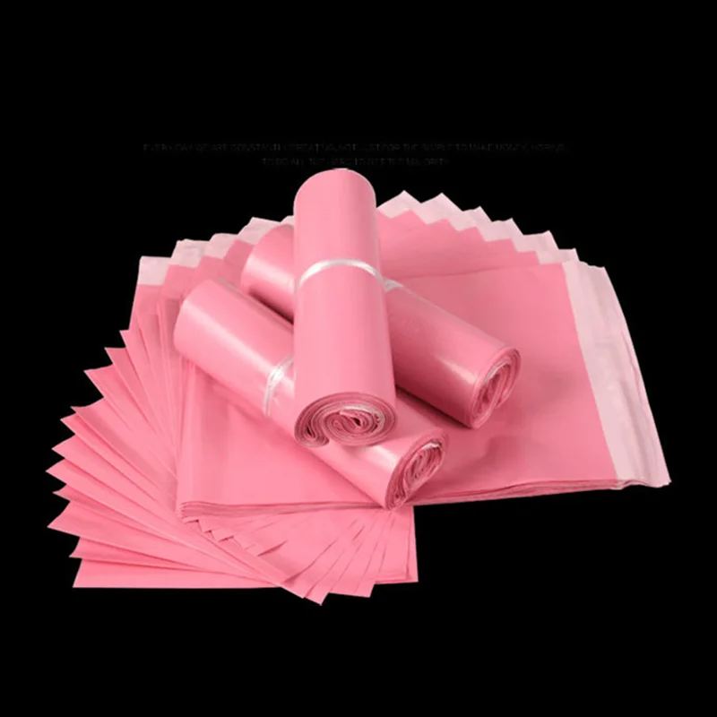 Pink Courier Bags Frosted Self-Seal Adhesive Storage Bag Matte Material Envelope Mailer Postal Mailing Bags