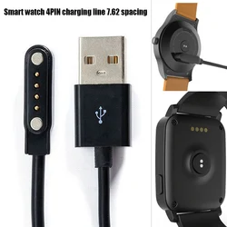 New Smart Watch Charging Cable 4 Pin Magnetic Charger Universal Smart Bracelet Sports Watch 4 Pin Charging Cable 7.62 Pitch