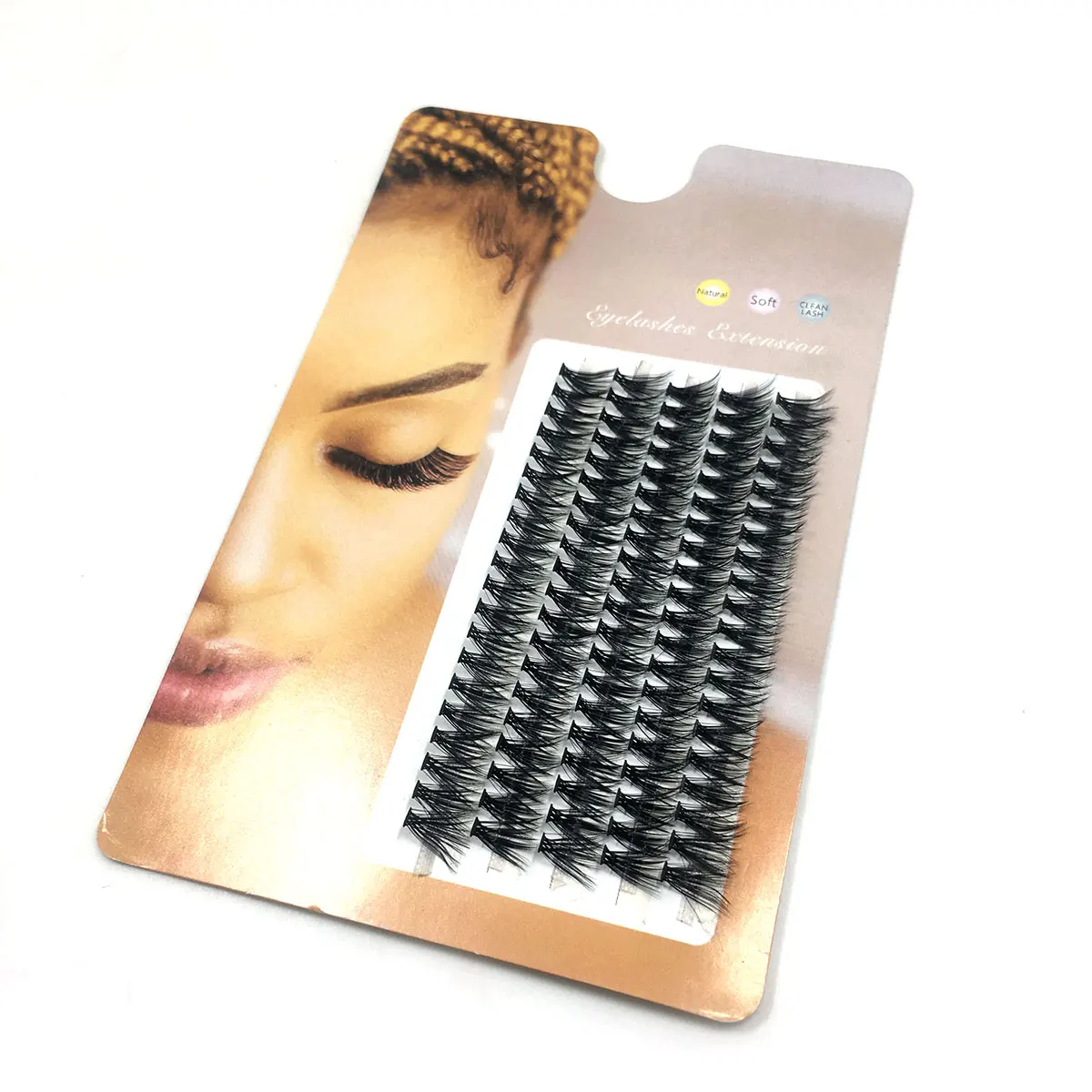 Hot 100 Clusters/box Cluster eyelashes thick 10D Individual eyelash extension lashes bunches professional faux eye lashes new