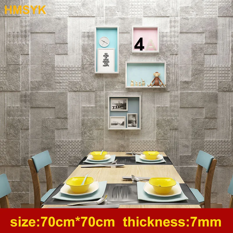 3D Self-adhesive Stereo Wall Stickers Bedroom Wallpaper Waterproof Creative Network Red Live Room Decoration Nordic Wallpaper