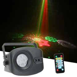 Große Bild 48 Muster RGB Laser Lichter Control Musik Led Disco Licht Party Zeigen Laser Projektor Wirkung Lampe mit Controller