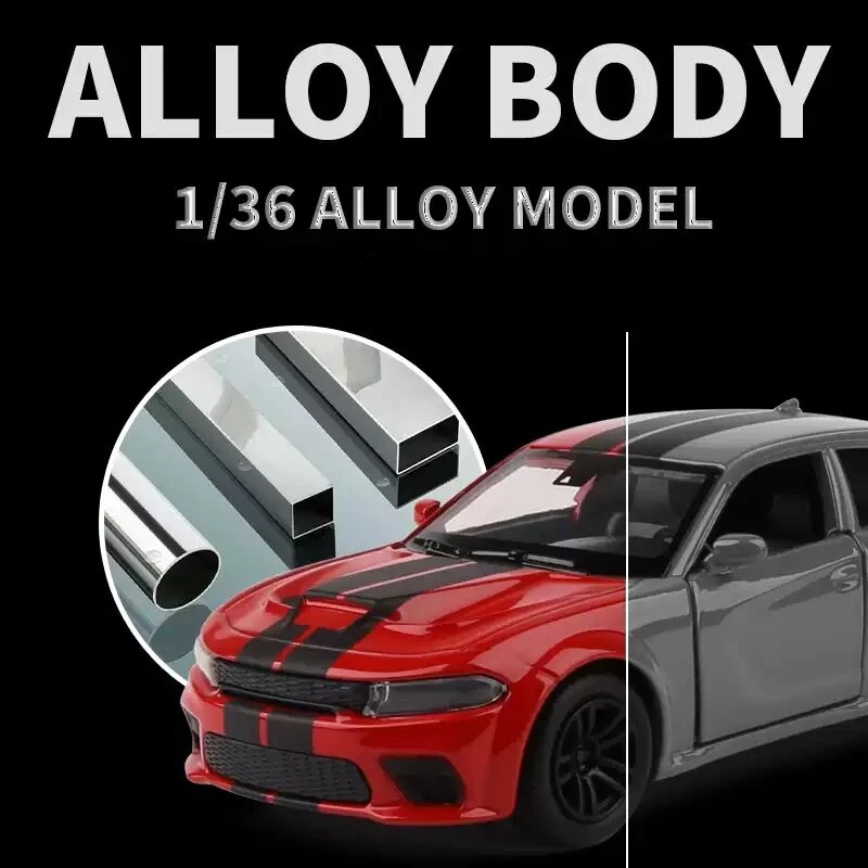 1/36 DODGE Durango Charger Hellcat SRT Alloy Sports Car Model Diecasts Metal Simulation Toy Car Model Collection Childrens Gift