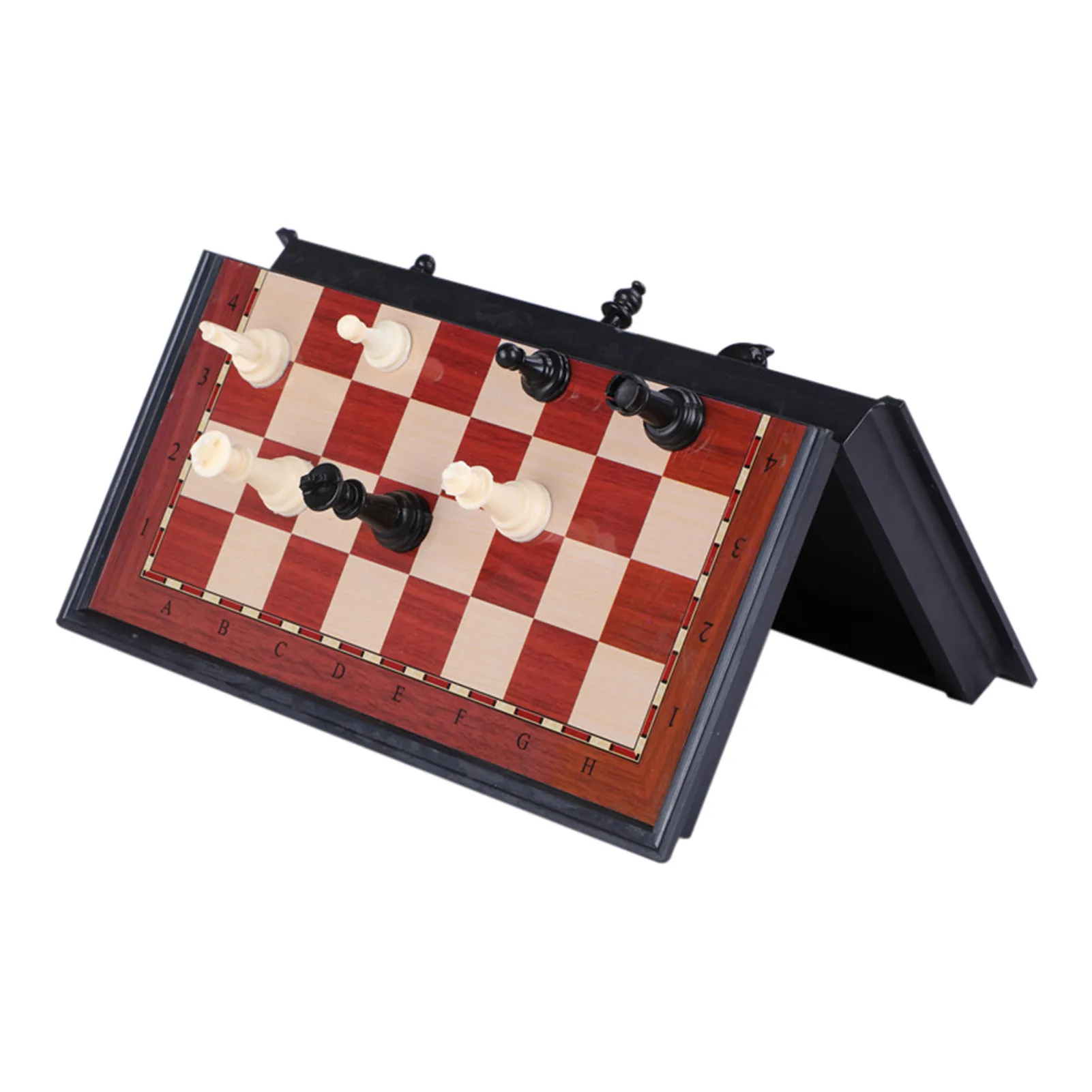 High Quality Wooden Folding Large Chess Set Handwork Solid Wood Pieces Walnut Chessboard Children Board Game