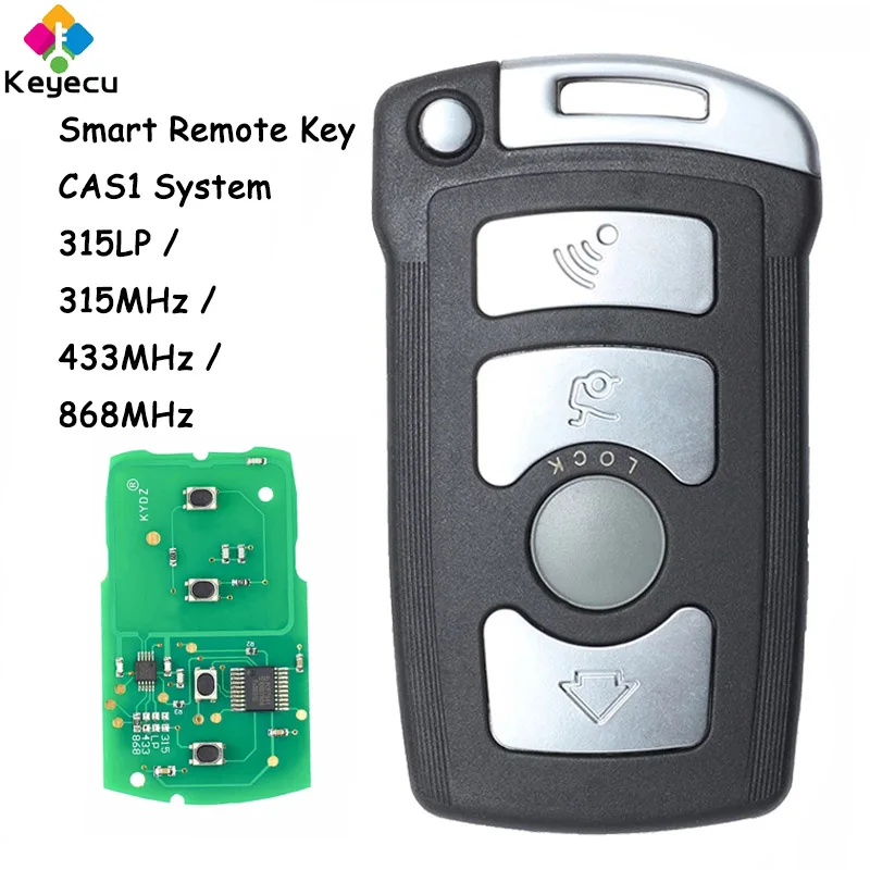 

KEYECU KYDZ Smart Remote Car Key With 4 Buttons 315MHz 433MHz 868MHz ID7944 Chip Fob for BMW CAS1 7 Series E65 E66 E67 E68 745i