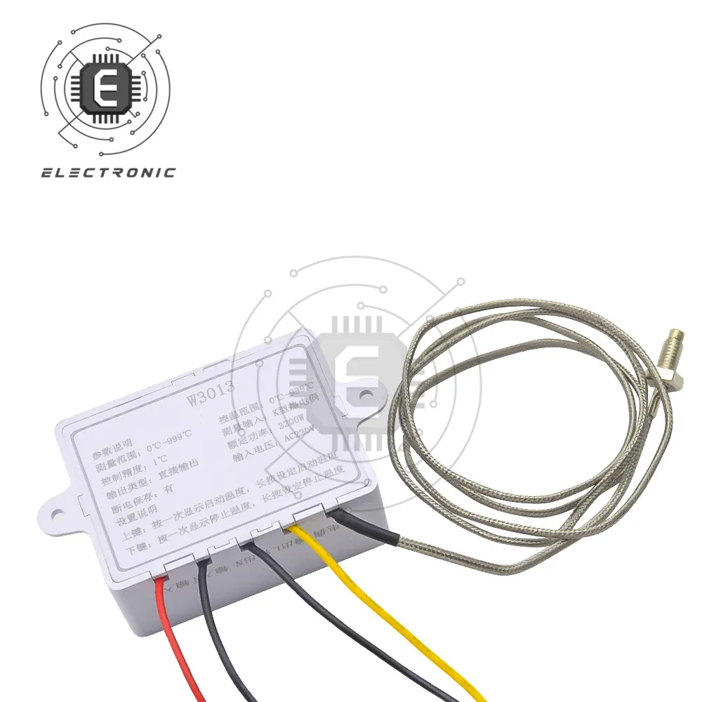 W3013 Bộ Điều Khiển Nhiệt Độ Kỹ Thuật Số Máy Vi Tính Bình Giữ Nhiệt Chuyển Đổi Đầu Đo 110V 220V Đa Chức Năng Kiểm Soát Nhiệt
