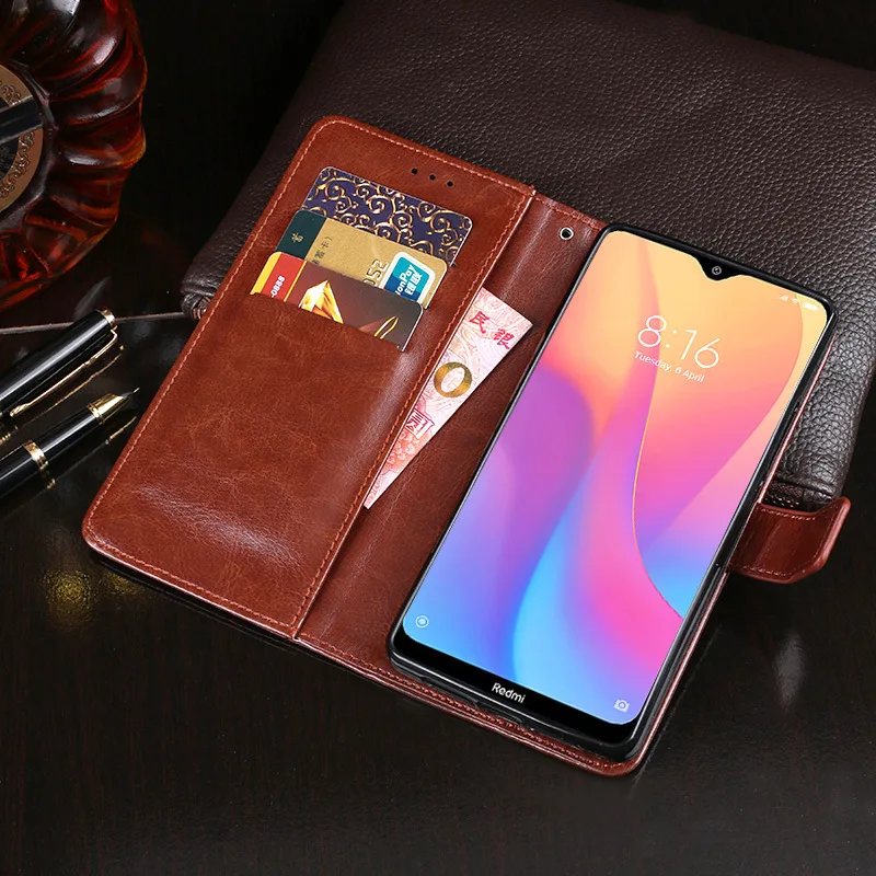 Flip Leather Case RedMi 9A 9C 6A 7A 8A S2 5 Plus Note 4 4X 5 7 6 8 Pro 8T 5A Prime For Xiaomi Mi A3 A1 A2 Lite Wallet Soft Cover