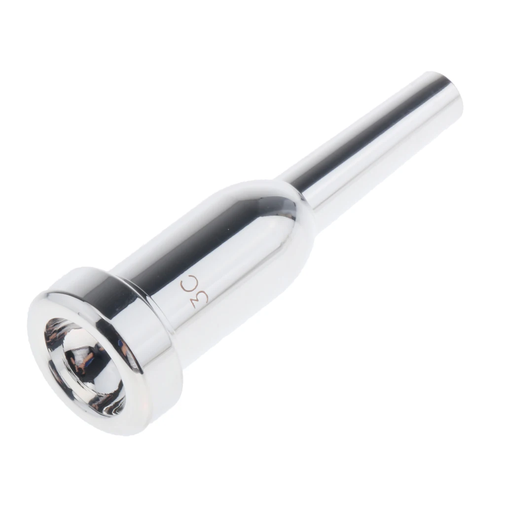 Silver Plated Mega Rich Tone Trumpet Mouthpiece 3C New High Quality