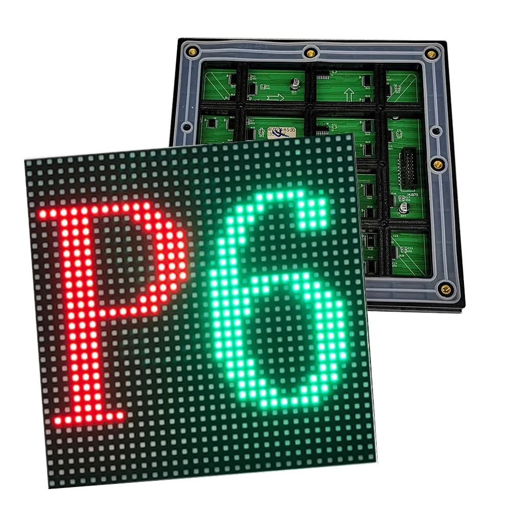 

P6 Outdoor Waterproof LED Display Screen Module 192mmx192mm High Brightness RGB Full Color SMD3535 32x32 Pixels