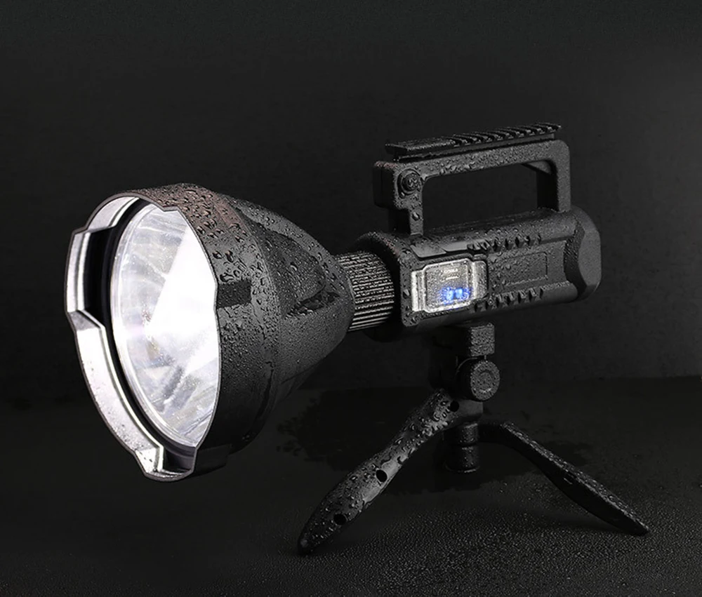 

Super bright LED Portable Spotlights Flashlight searchlight Mountable bracket Suitable for expeditions,etc.