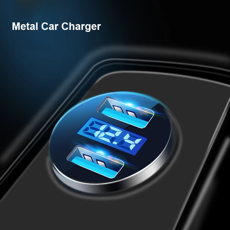 

3.1A Dual USB Cigarette Lighter Fast Car Charger Power Adapter For Audi A3 A4L A5 A6L A7 Suzuki Swift Grand Vitara Sx4 Jimny