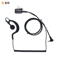 Beebest Walkie Talkie Earphone H1 3MM Single Earpiece Ear-hook Headset With Spiral Cable for Mijia Walkie Talkie Рация