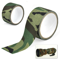 Waterproof Camo Tape Self-adhesive Durable Outdoor Camping Camouflage Stealth Tape Wrap Hunting Accessories