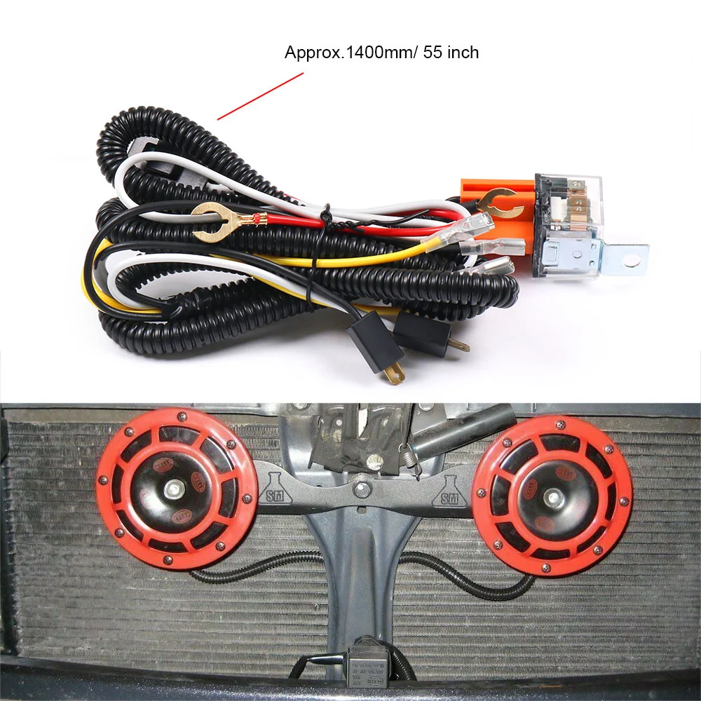 High Quality 12V Horn Wiring Harness Relay Kit For Car Truck Grille Mount Blast Tone Horns TT102144