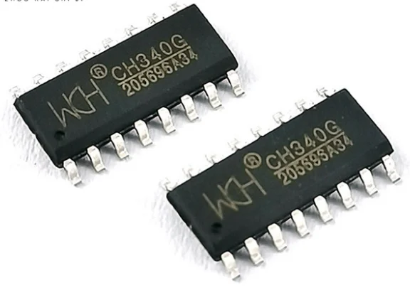 Original CH340G chip package SOP-16 patch CH340C USB to serial port integrated IC electronic components