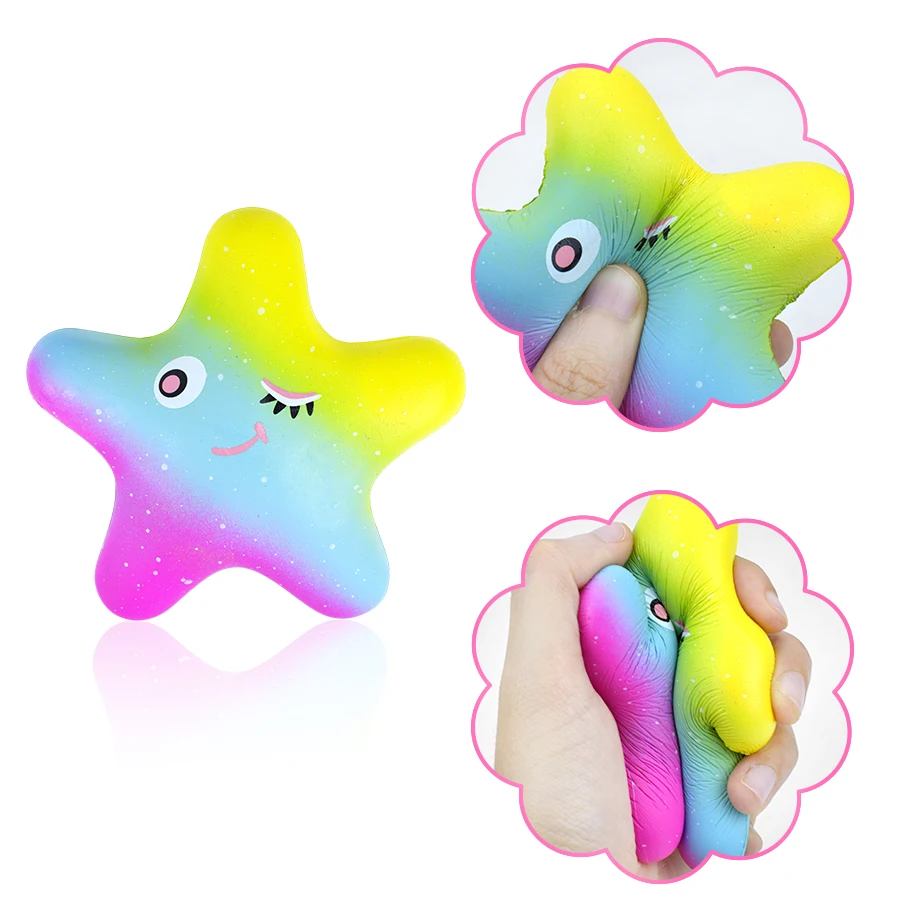 Starfish Squishy Toy for Kids Cute Marine Life Slow Rising Squishies Anti stress Baby Educational Toys Home Party Decor Gifts