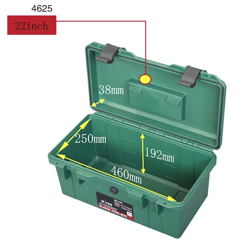 ABS Plastic Tool Box Safety Waterproof Seal Tool Case Equipment Toolbox Instrument Case Storage Suitcase Impact Resistant Case