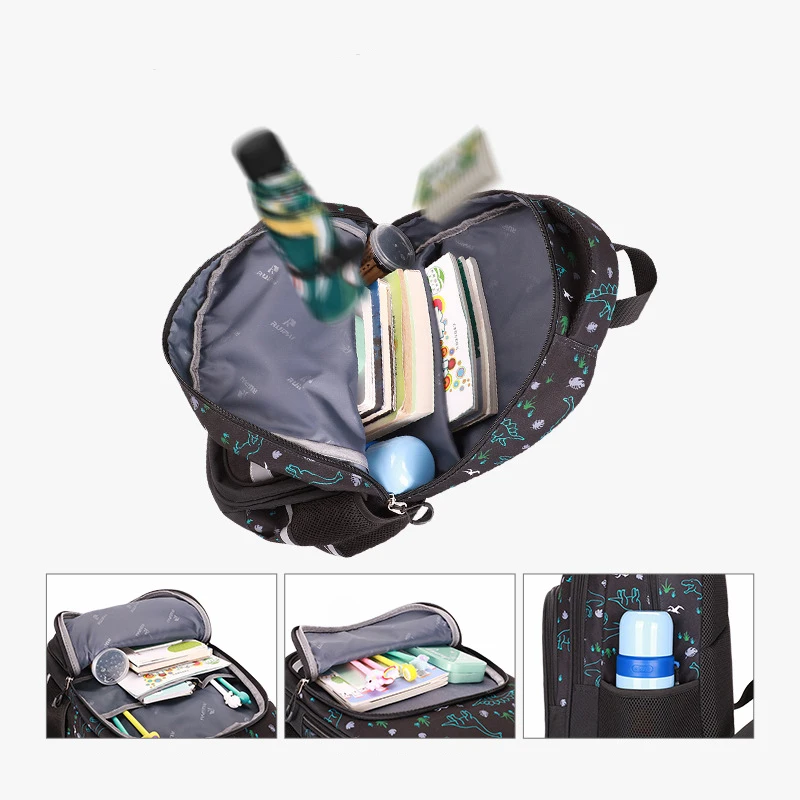 Imagem -06 - Unicórnio Dinossauro Tubarão Bolsas de Escola para Meninos Mochilas Primárias Meninas Escola Anime Mochila para Crianças Bookbags Infantil