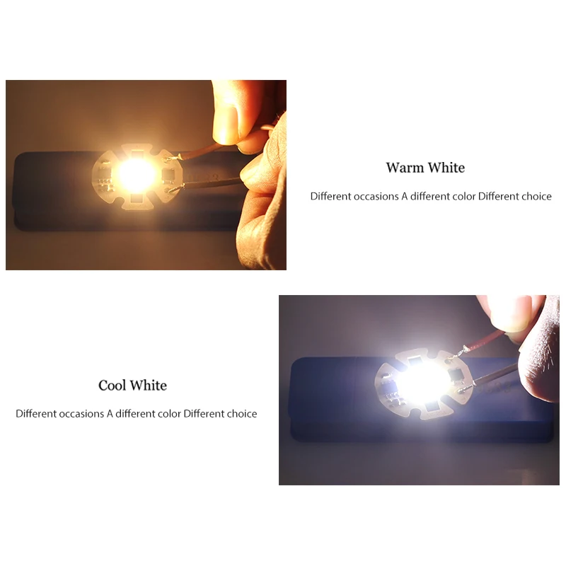 10 sztuk/partia COB LED Chip światła 220V reflektory lampa 3W 5W 7W 10W 12W lampa dla DIY reflektor nie ma potrzeby kierowcy Matrix światła — zdjęcie 3