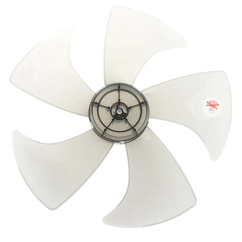 14 Inch Plastic 5 Leaves Fan Blade With Nut Cover Fan Blades For Standing Pedestal Fan Table Fanner General Accessories