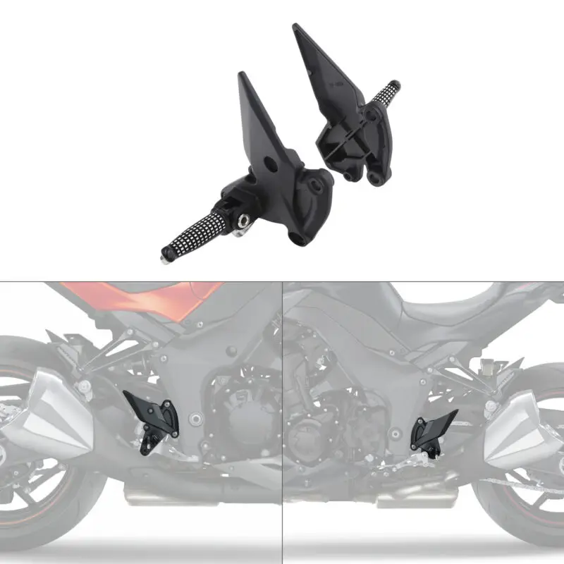 

Motorcycle Front Driver Foot Pegs Pedals Footrests Bracket For Kawasaki Z1000 ZR1000 2010-2021