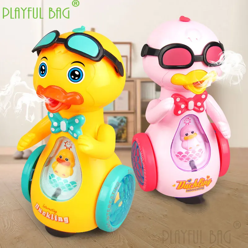 Toys puzzle electric universal spray sunglasses, duck simulation call, automatic steering, mini fun Christmas children VD27