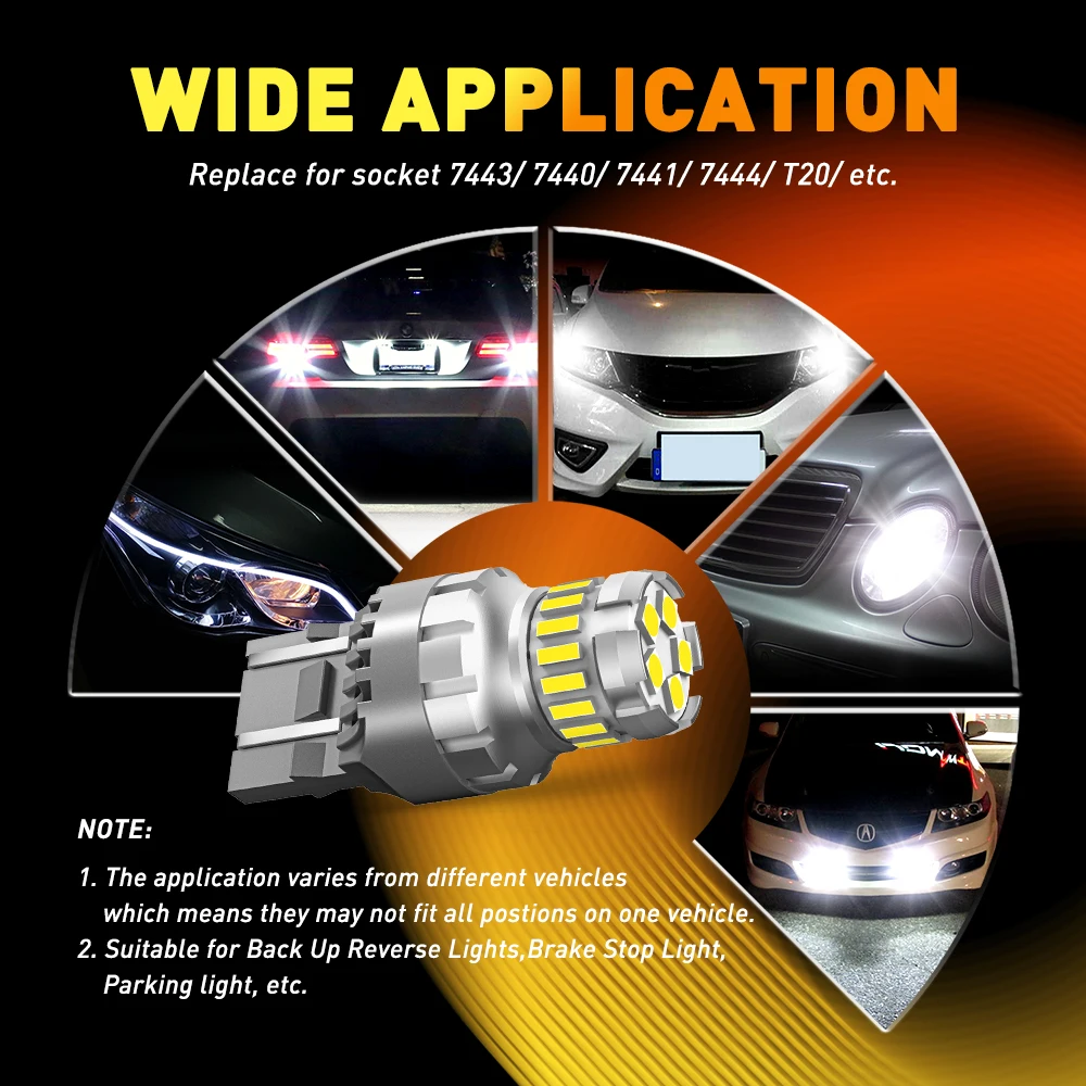 W21W 7443/7440 LED Car Bulbs 3