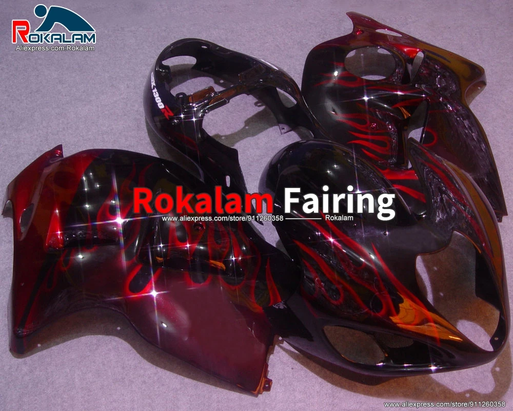 

Body Shells For Suzuki Hayabusa GSXR1300 1999 2007 GSX-R1300 99 00 04 05 06 07 Red Black Autocycle Fairing (Injection Molding)