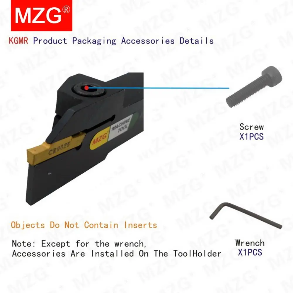 MZG KGMR 10mm 12mm 16mm Groove Toolholders Cutter CNC Lathe Parting Grooving Tools Holders usd for GMM Carbide Inserts