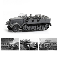 1/72 4D Tank Sd.Kfz.251 M3A1 Stuka Zu Fuss Half-Track Vehicle Military Model WWII Puzzle Building Educational Toys For Gifts