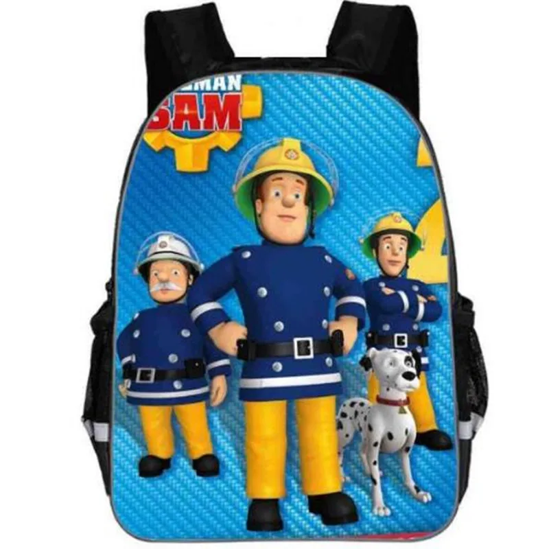 Popular Gifts For Kids Baby Round Backpack Bag For Children Cartoon Hero Fireman Sam Backpack Bag For Girls Boys school bags