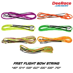 DeeRace Archery Recurve Bow Fast Flight BCY 652 Bow String 16 Strands Colorful Material for 60