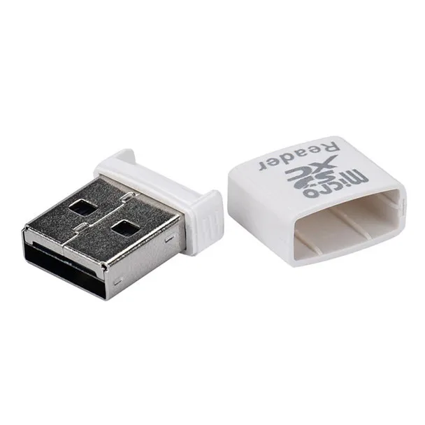 USB 2.0 Mini Card Reader White MINI Super Speed USB 2.0 Micro SD/SDXC TF Card Reader Adapter laptop accessories картридер