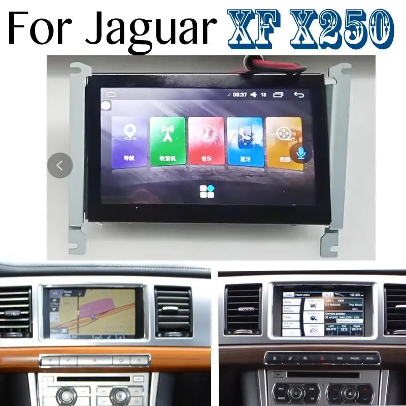 Android 13 Touch Screen For Jaguar XF X250 2004~2015 Car Multimedia NAVI GPS Audio Accessories CarPlay Vehicle Radio Navigation