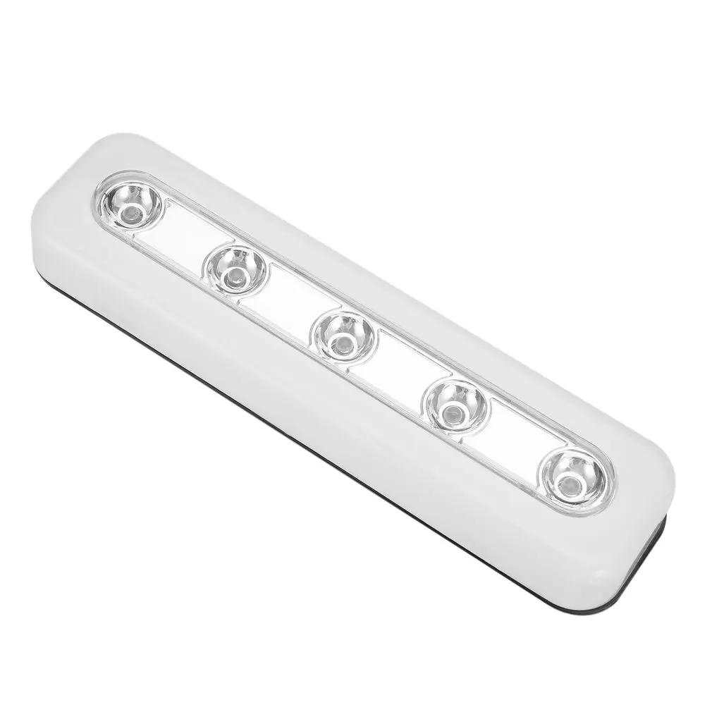 

Super Brightness Wireless Wall Light 5 LED Cabinet Closet Self-Stick Tap Light Home Night Emergency Touch Light Lamp