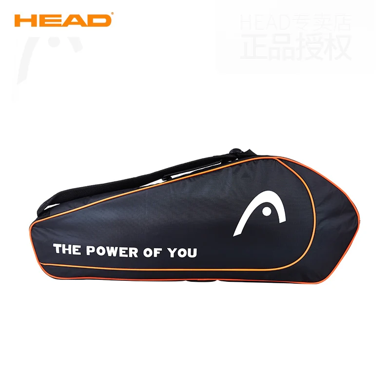 Official HEAD Tennis Bag Large Capacity 3 Pieces Tennis Squash Rackets Raquete Shoulder Bag De Tenis Padel Accessories Hand Bags