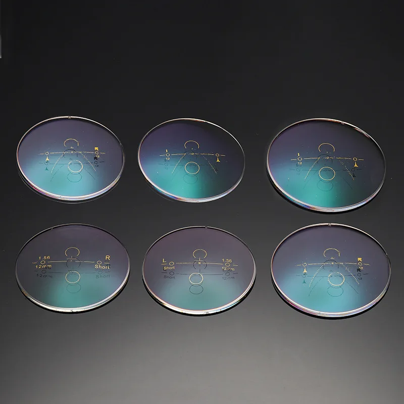 Lunettes progressives, multifocales, presbytes, verres assortis