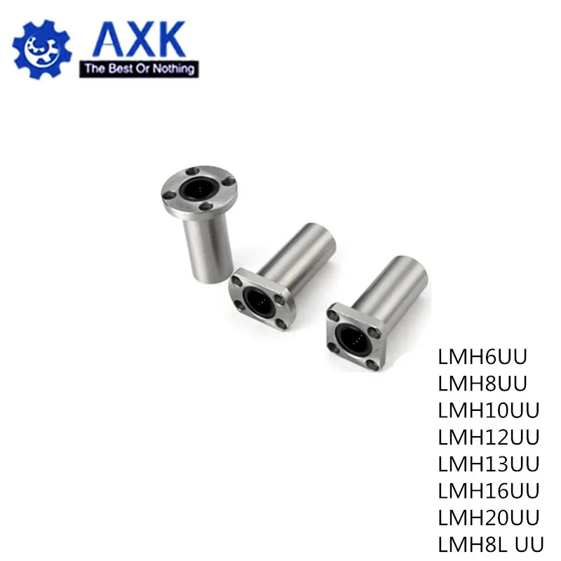 Hot 1pc LMH8UU LMH6UU LMH10UU LMH12UU LMH13UU LMH16UU LMH20UU LMH8LUU 8mm flange linear bearing for CNC 3D printer linear Rod