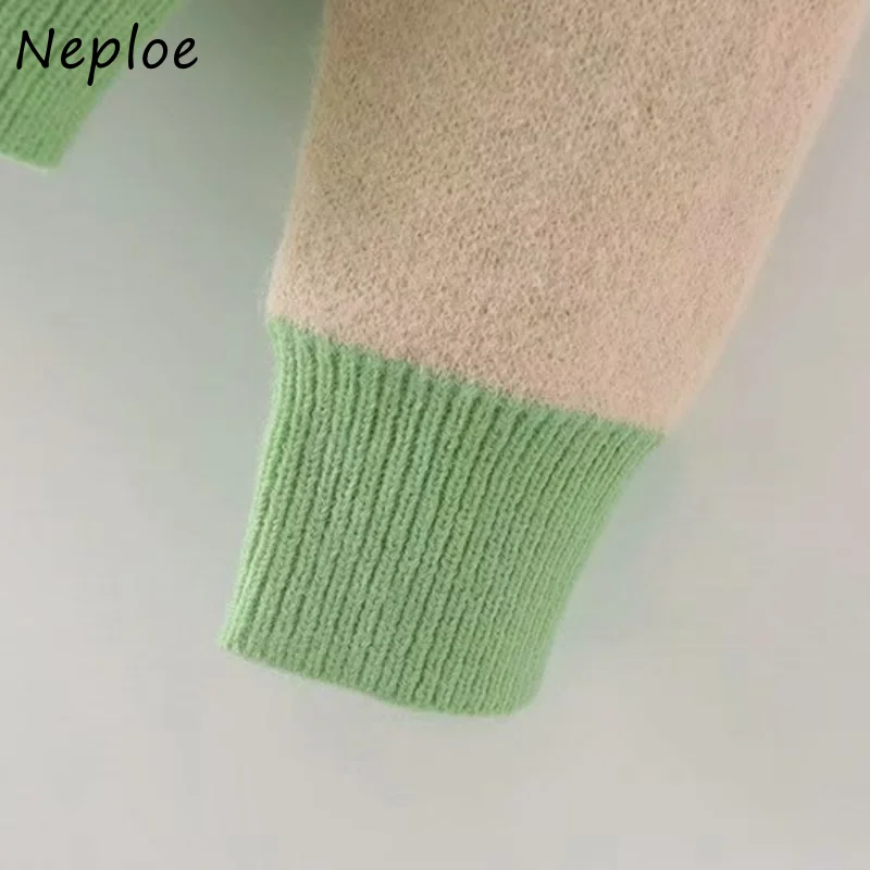 Neploe Fall Winter 2024 New Comfortable Knit Cardigans Women Fresh Sheep Pattern Sweater Jackets Female Single-breasted Tops