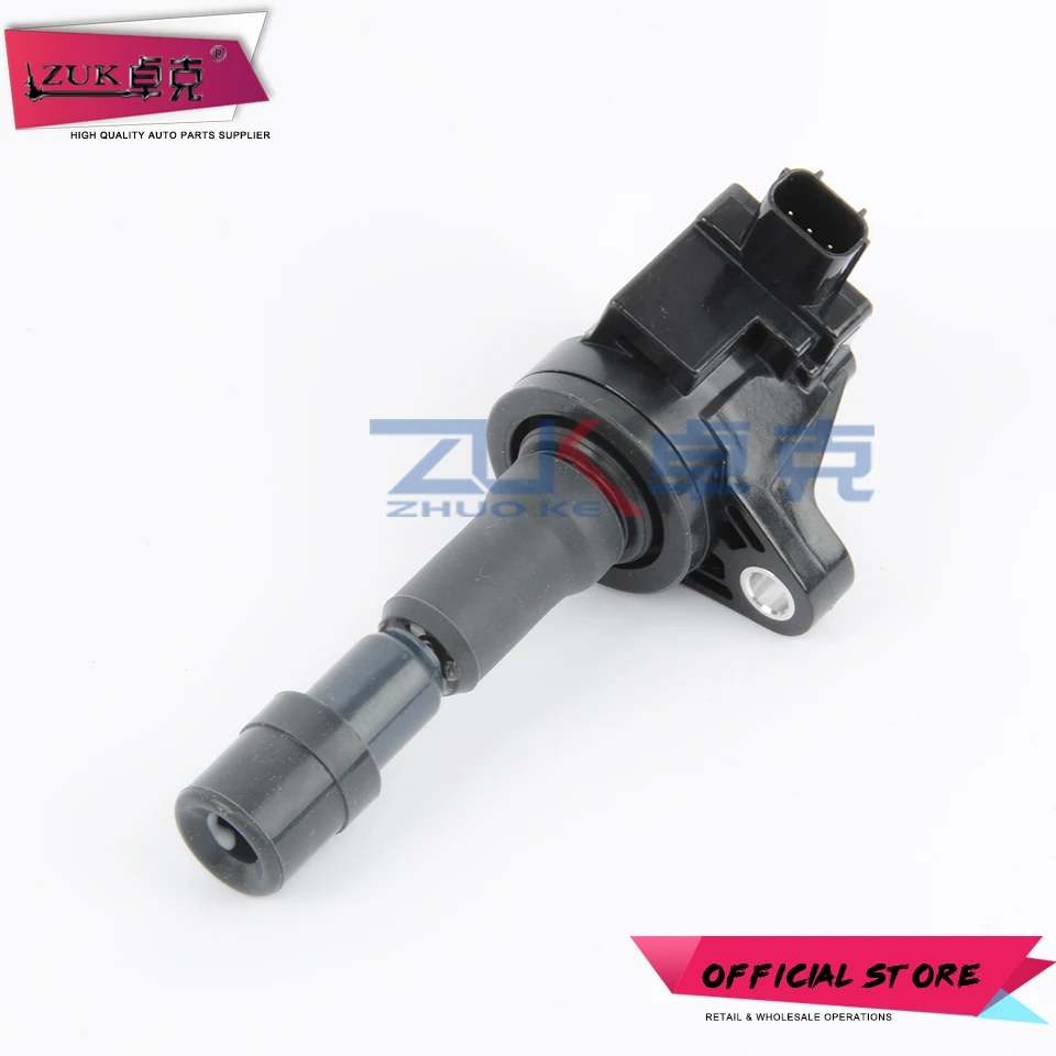 ZUK Ignition Coil For HONDA FIT JAZZ 2009 2010 2011 2012 2013 2014 1.3L 1.5L CITY 2009-2014 CR-Z 2013-2016 30520-RB0-003