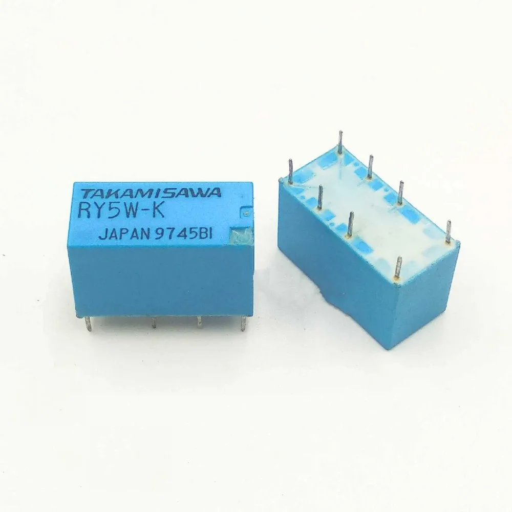 

10pcs TAKAMISAWA RY5W-K 5V DPDT Signal Relay 8 Pin 1A Original New Miniature Relay