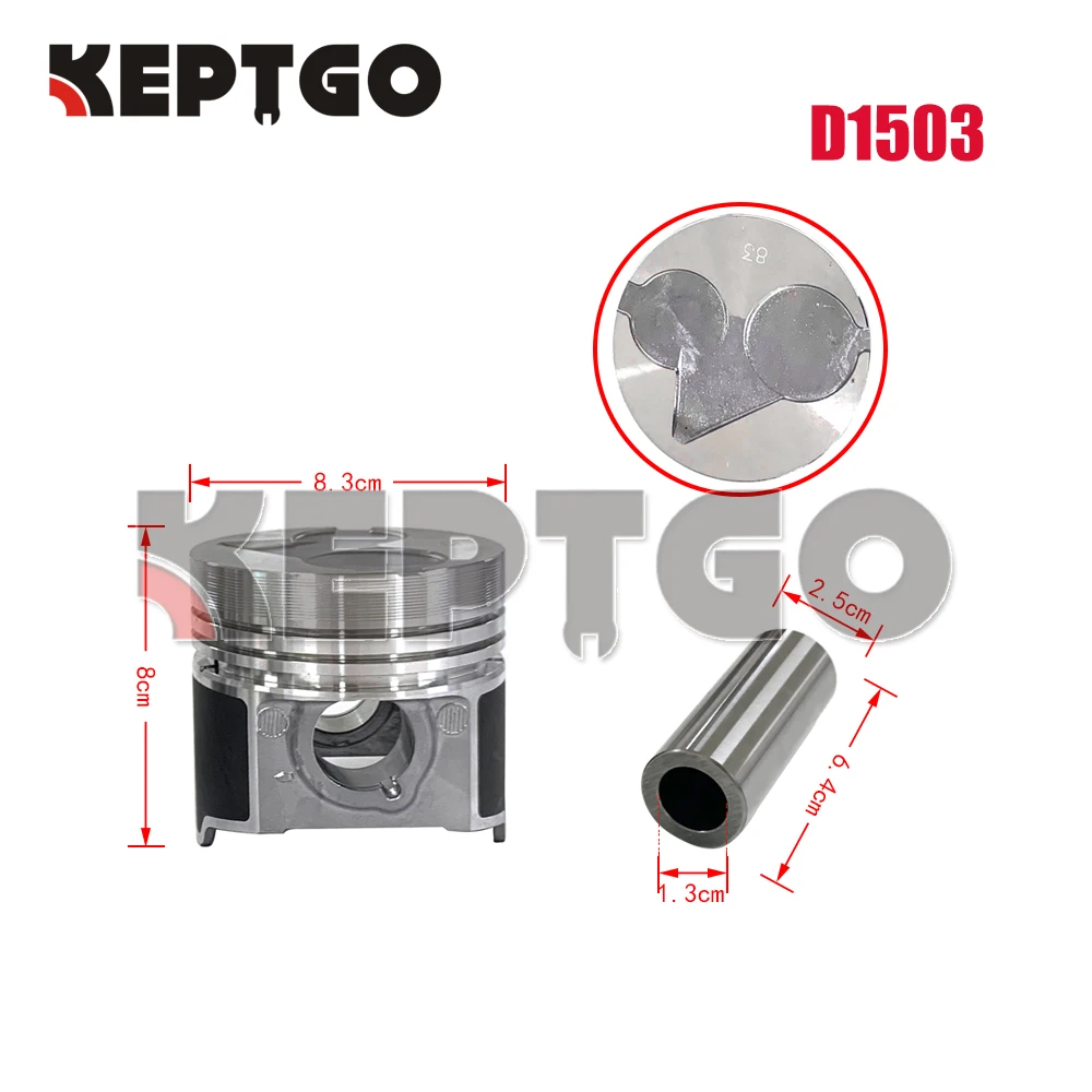 New D1503 Piston STD For Kubota