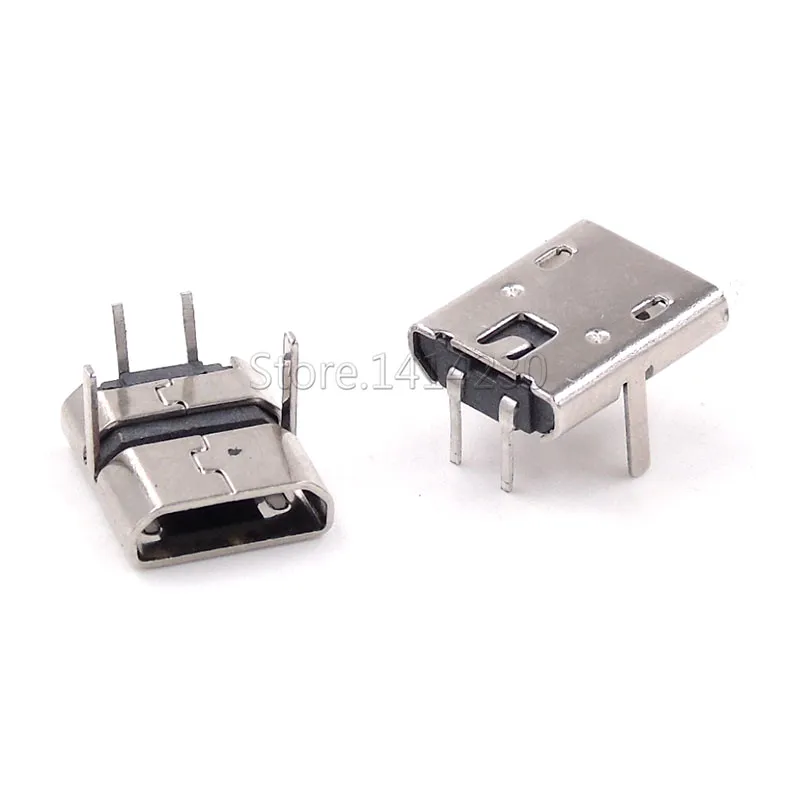 10 шт. Micro usb 2Pin dip7.2 micro-usb гнездовой разъем BF Type B USB Коннектор