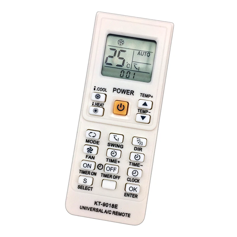 5000 in 1 Universal Air Conditioner Remote Control KT-9018E LCD AC Fernbedienung