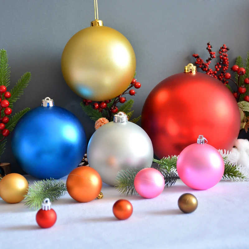 30cm 40cm Christmas Ball Ornaments Large Hanging Balls Baubles mall scene decorative colorful balls Home Party Ornament Decor