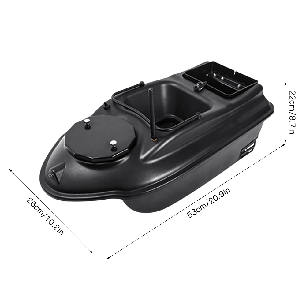 Remote Control Fishing Bait Boat RC Fish Finder Boat Feeder with 3kg Load 500M Remote Range Night Light Smart One-Key Return