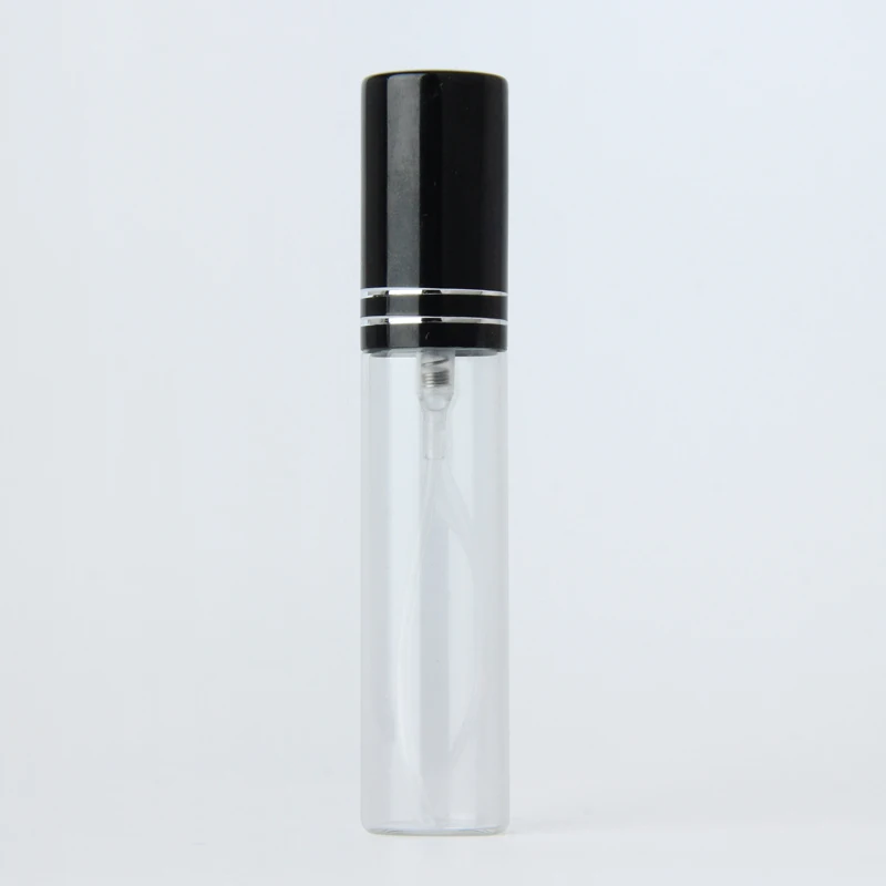 100 stks/partij 10 ml Helder Glazen Verstuiver Fles Hervulbare Kleurrijke Aluminium Cap Spray Parfumflesje Reizen Container